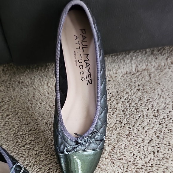 Paul Mayer Attitudes Gray Quilted Flats - Picture 6 of 16